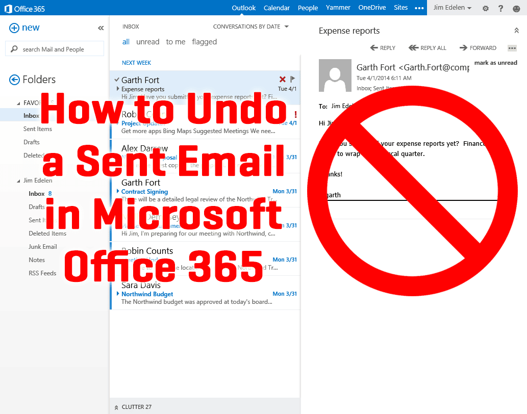 How To Recall An Email In Outlook