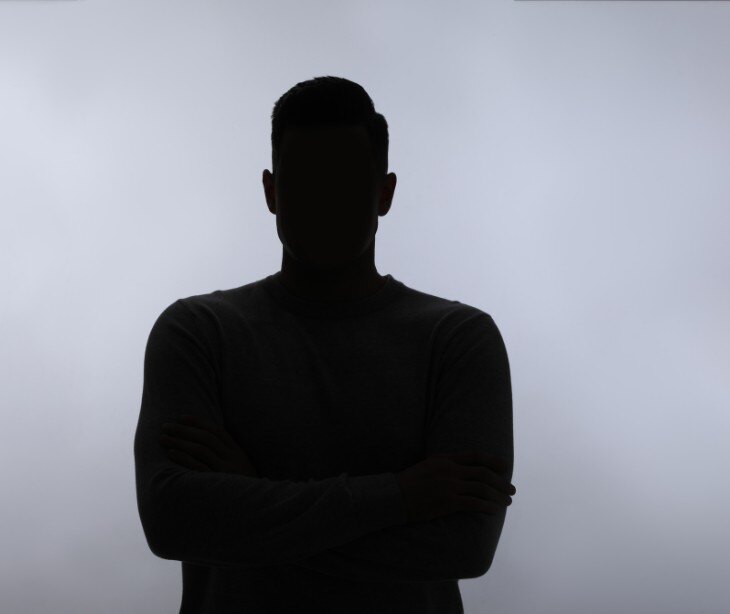 dark human figure