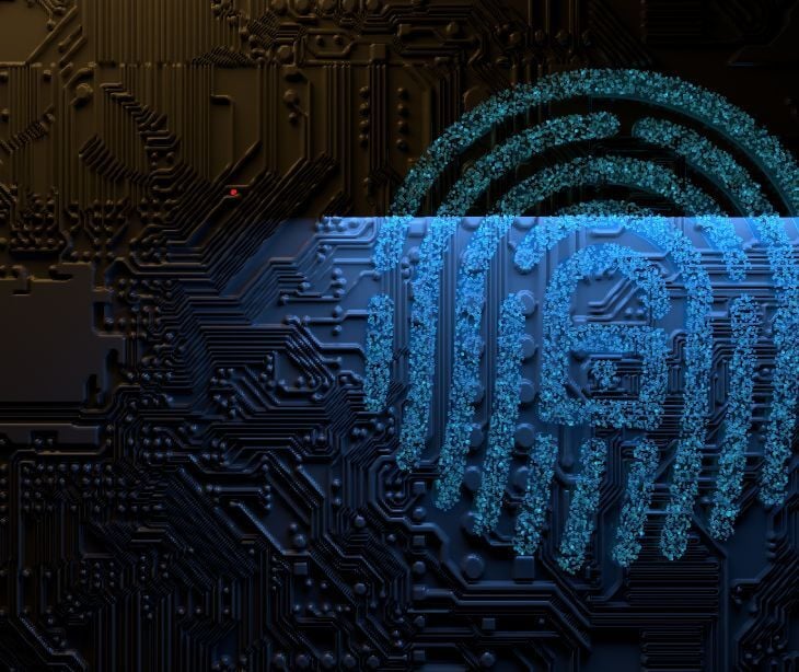 digital fingerprint with lock