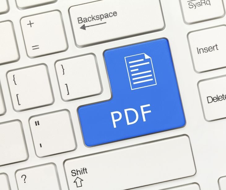 pdf key on keyboard