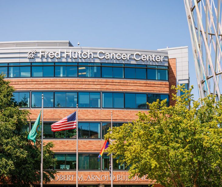 exterior of fred hutch cancer center building