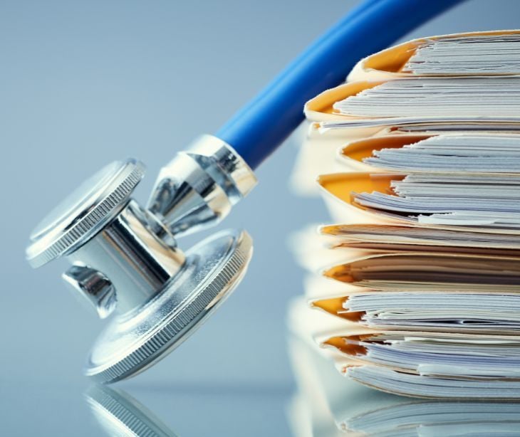 Image of health records. 