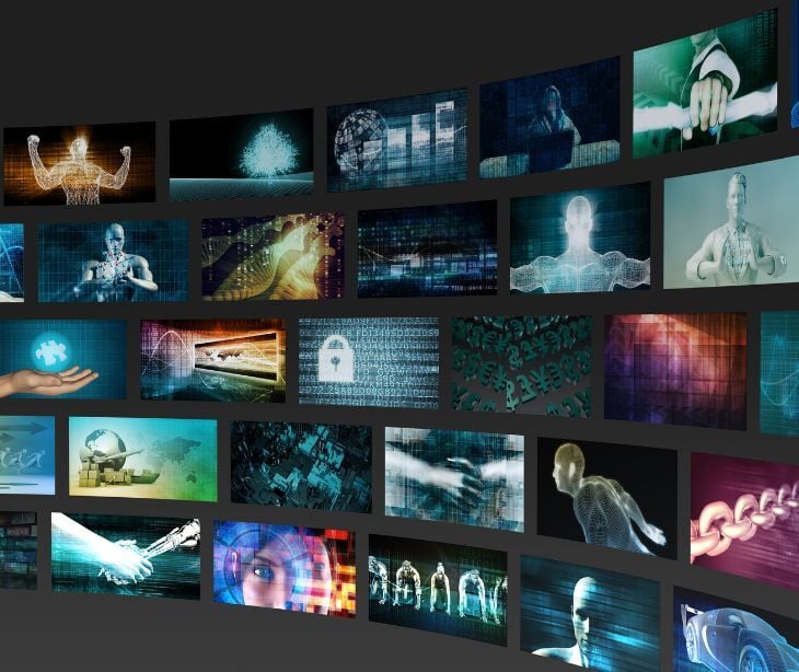 media on screens