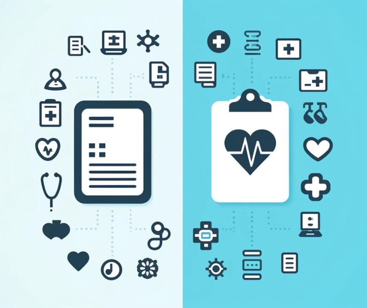 The difference between EMRs and EHRs