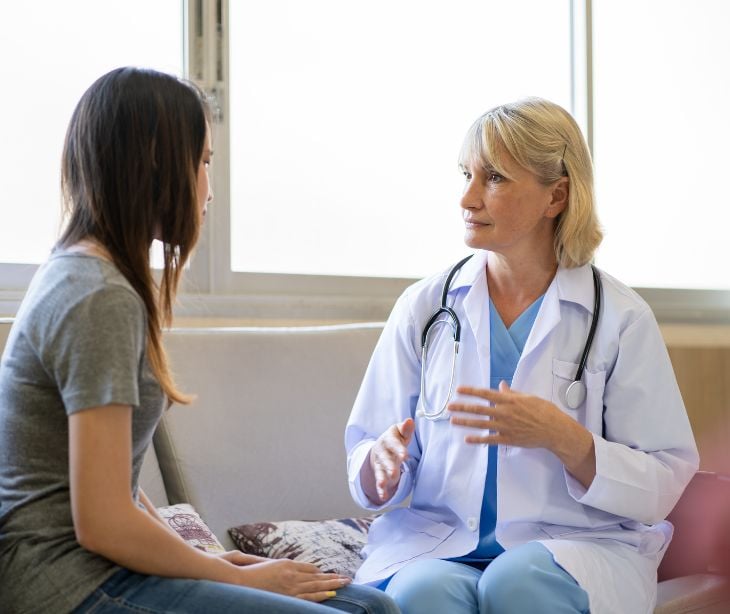 provider speaking with patient