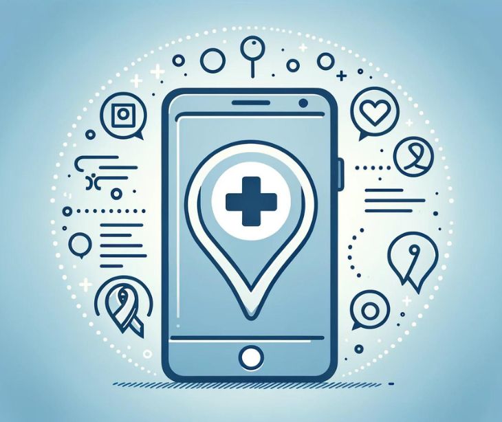 phone with medical symbol