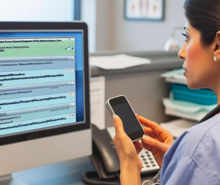 Using emails and texts for follow-ups during post-discharge care