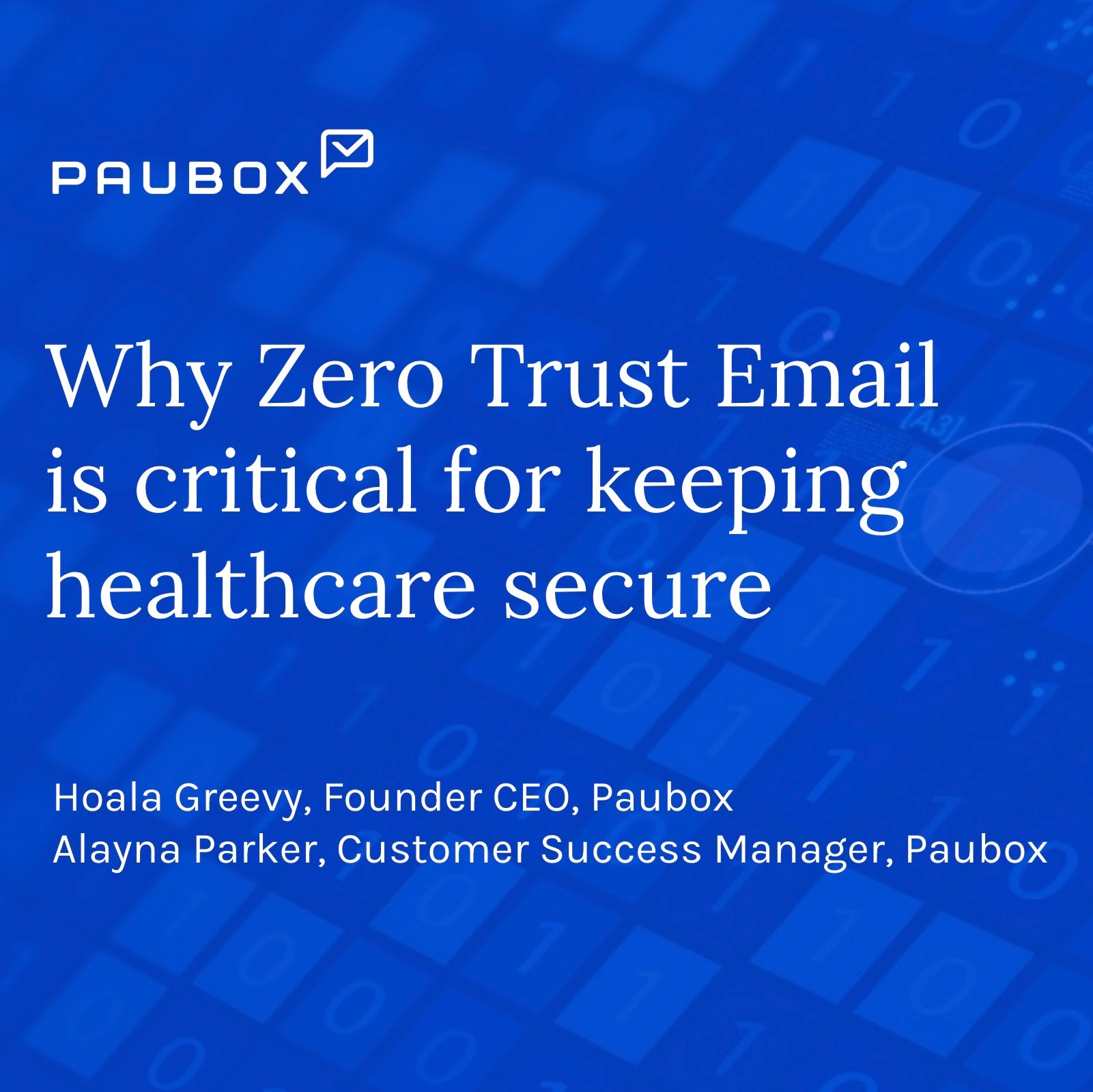 Adopting a zero trust email policy is essential for healthcare