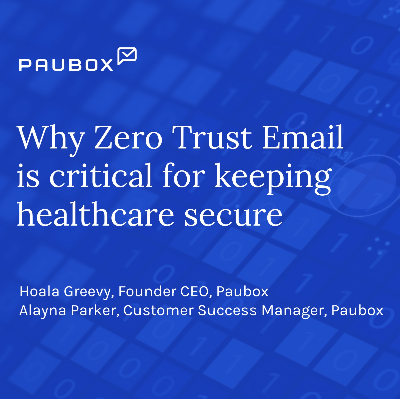 Adopting a zero trust email policy is essential for healthcare