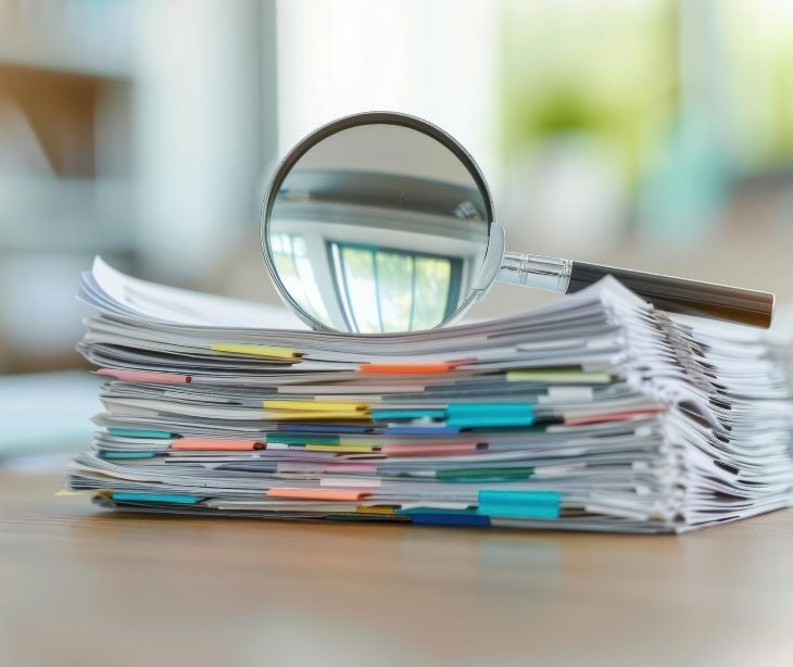 Image of papers. 