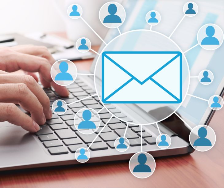 What is the role of BCC in HIPAA compliant email communication?