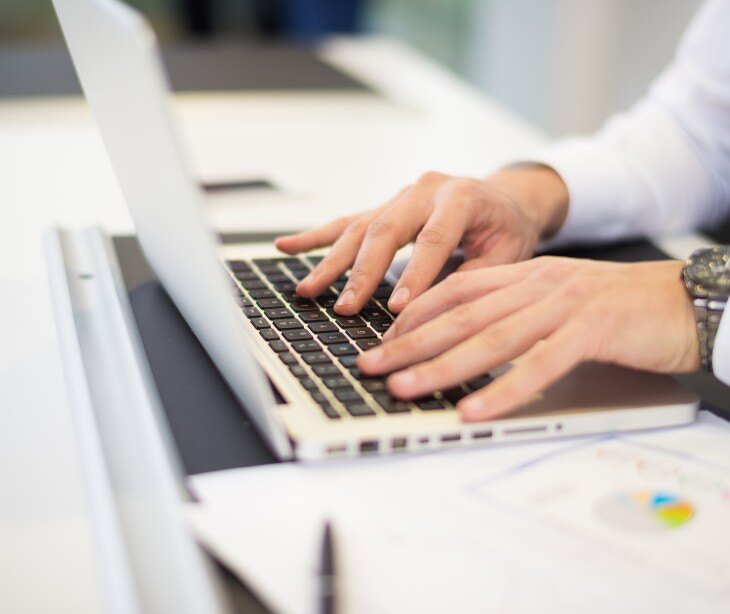 hands on keyboard