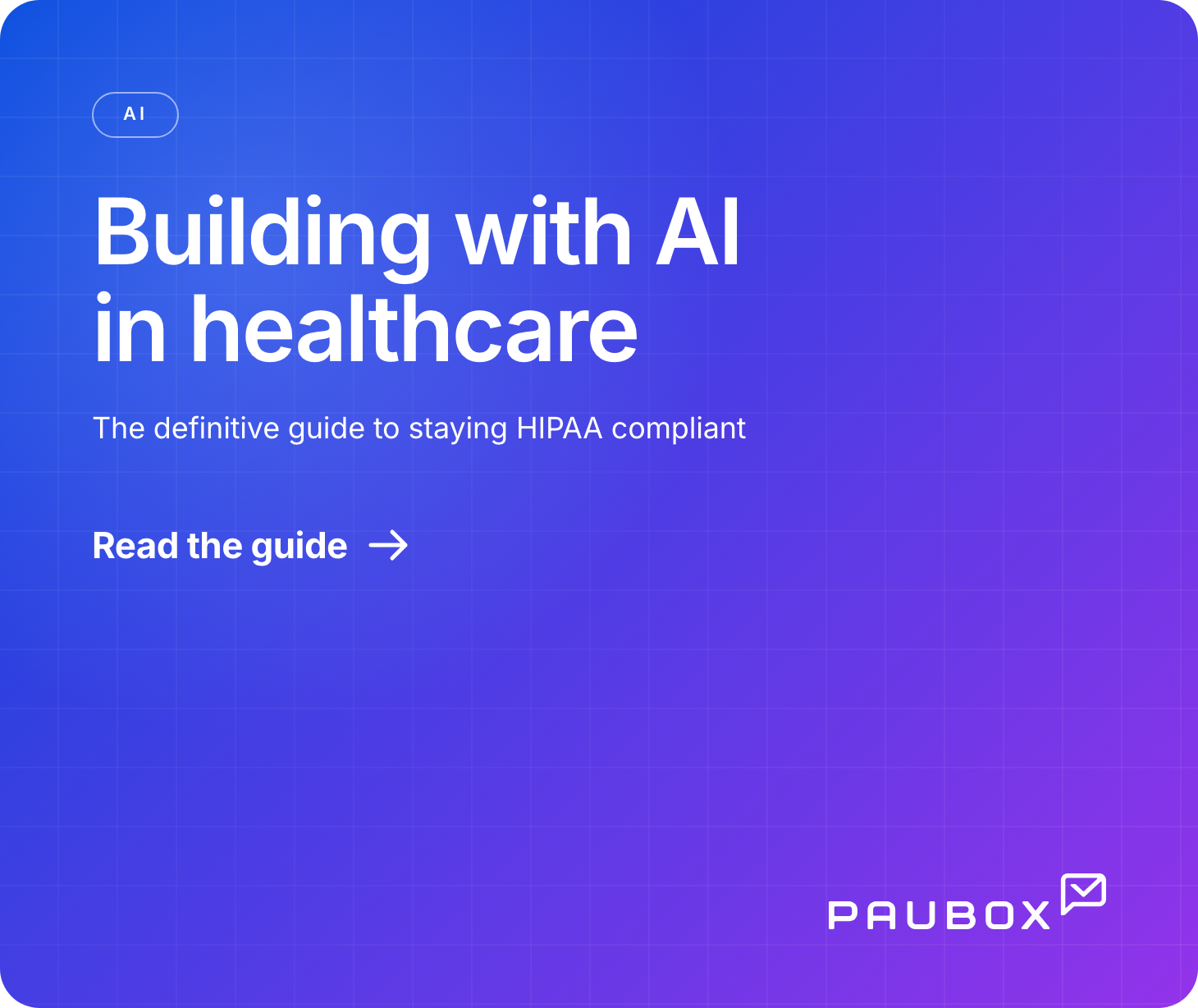 A healthcare builder mapping where protected health information flows through an AI application