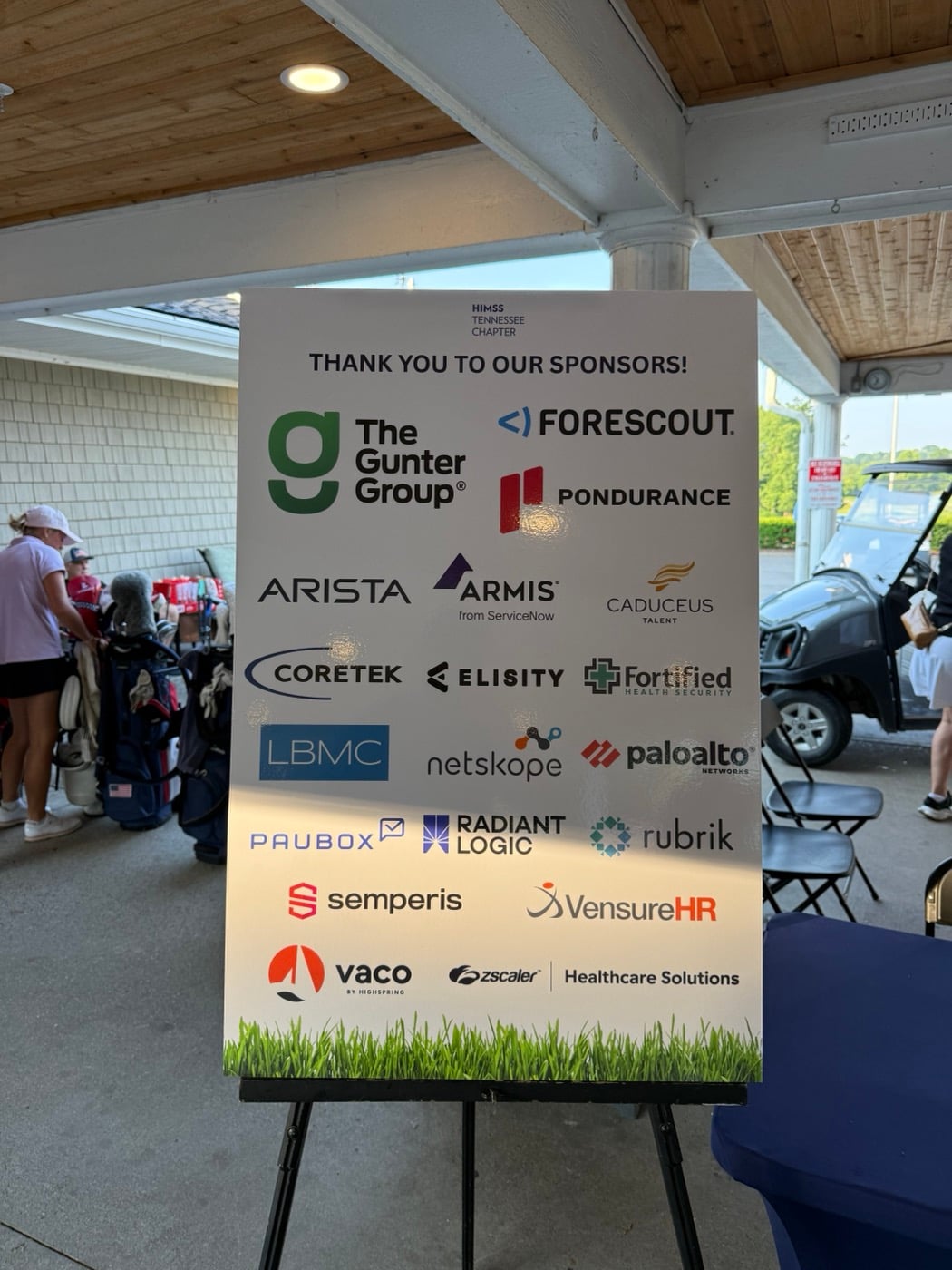 Sponsor sign listing Paubox.