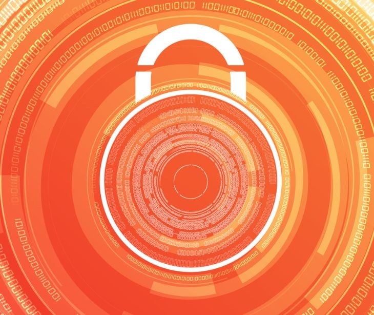 orange digital lock